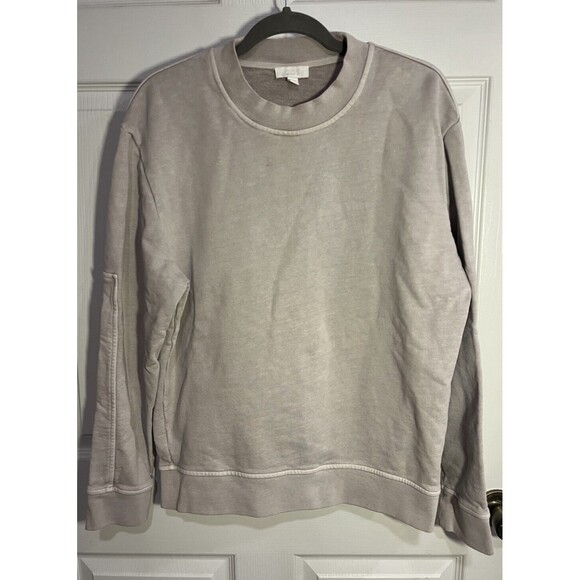 COS Tops - COS Women's Pullover Oversized Sweatshirt S Light Gray - Cozy Comfort Thick